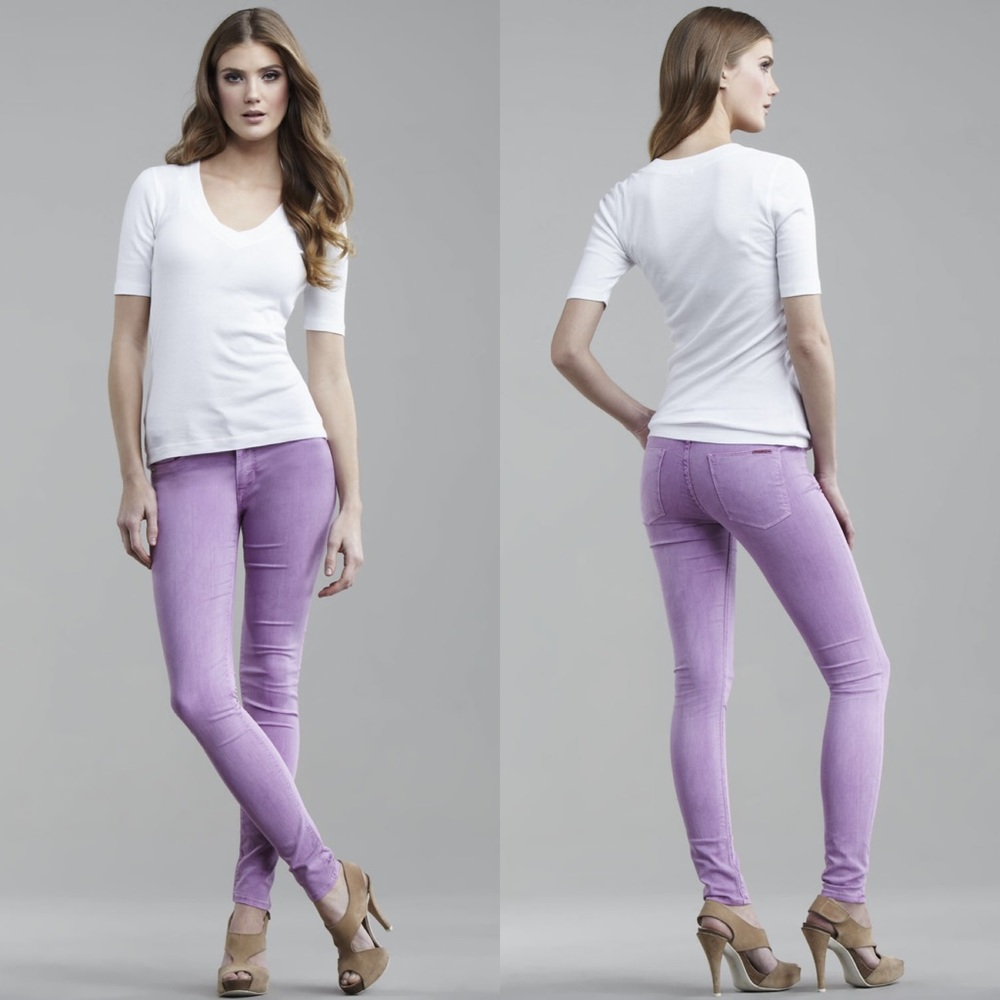 Hudson Nico Lavender Super Skinny Jeans 29x27